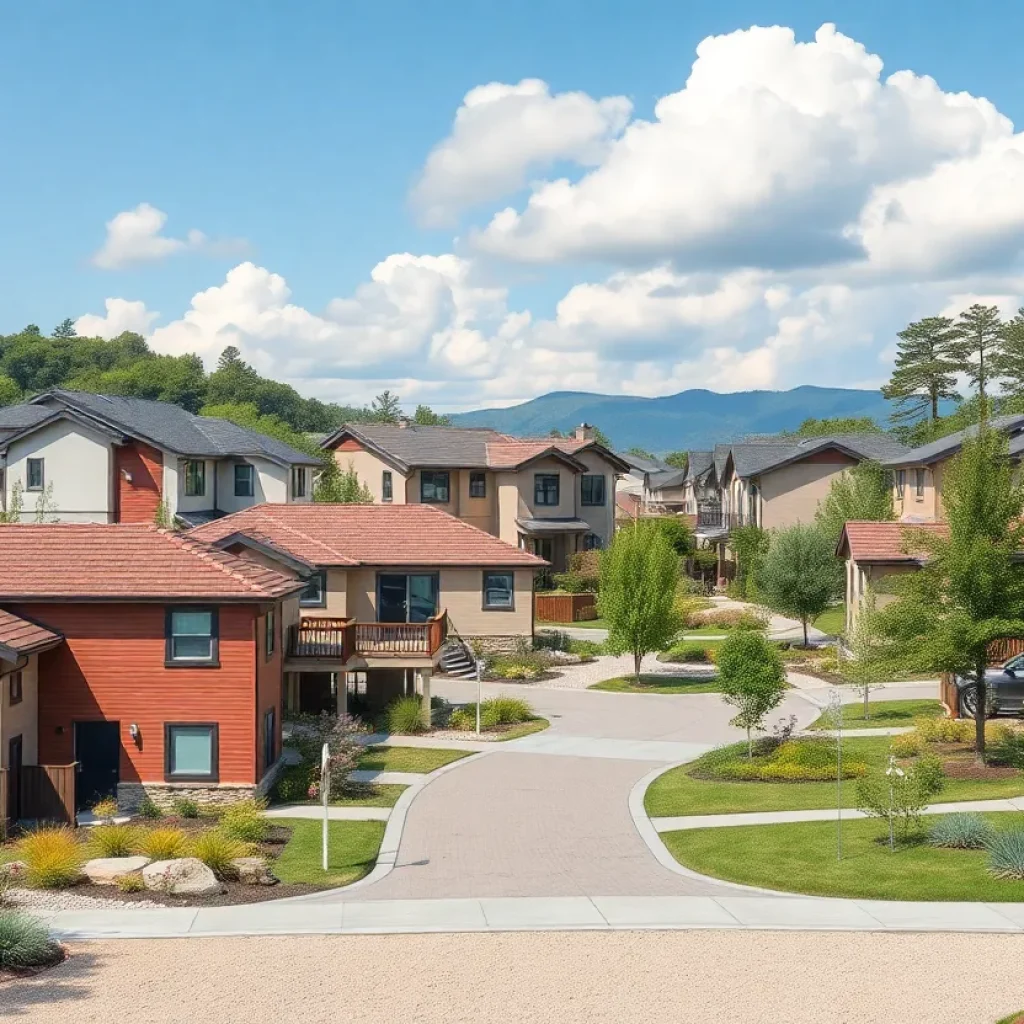Community development at Rancho Mission Viejo with homes and nature.