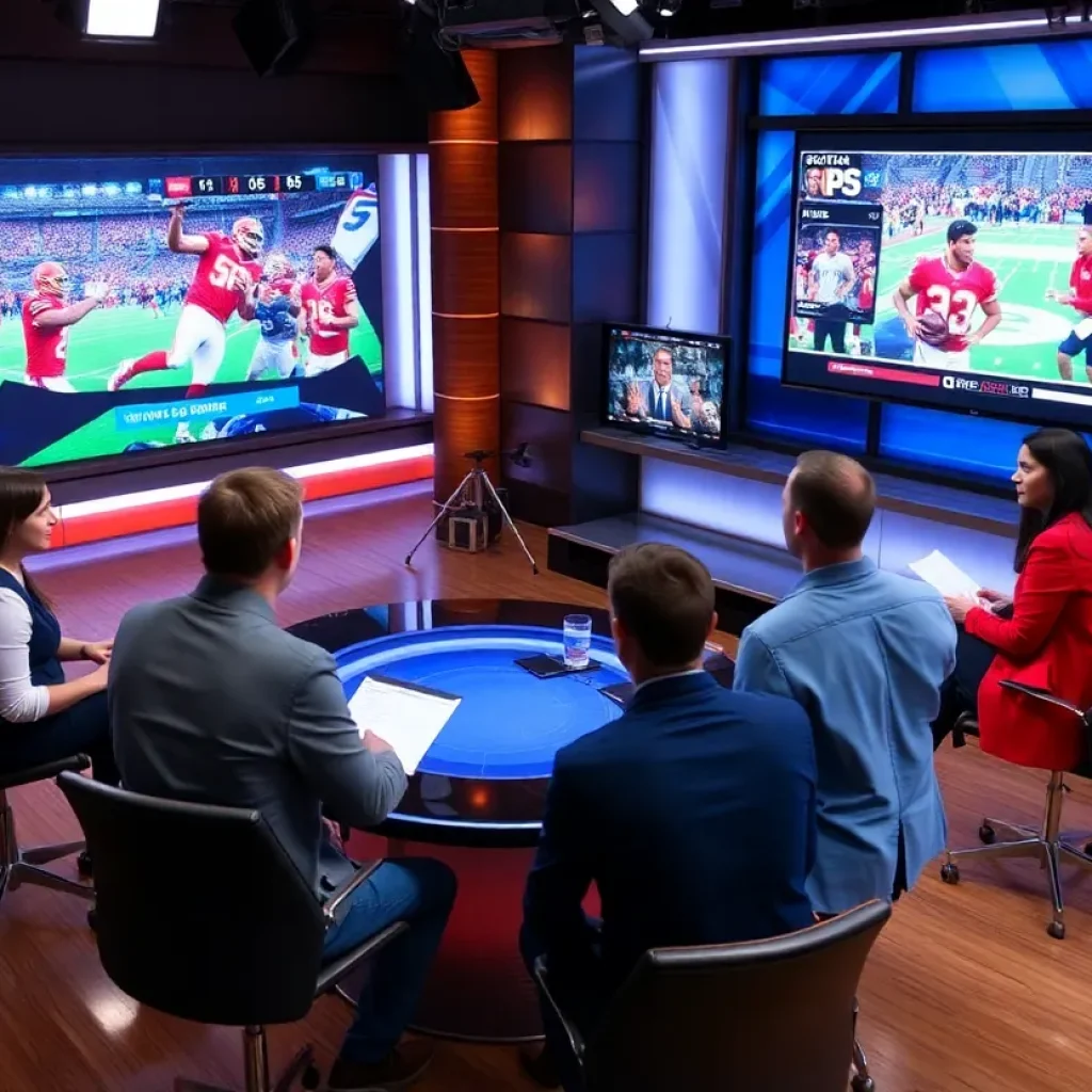 Fox Sports newsroom during restructuring
