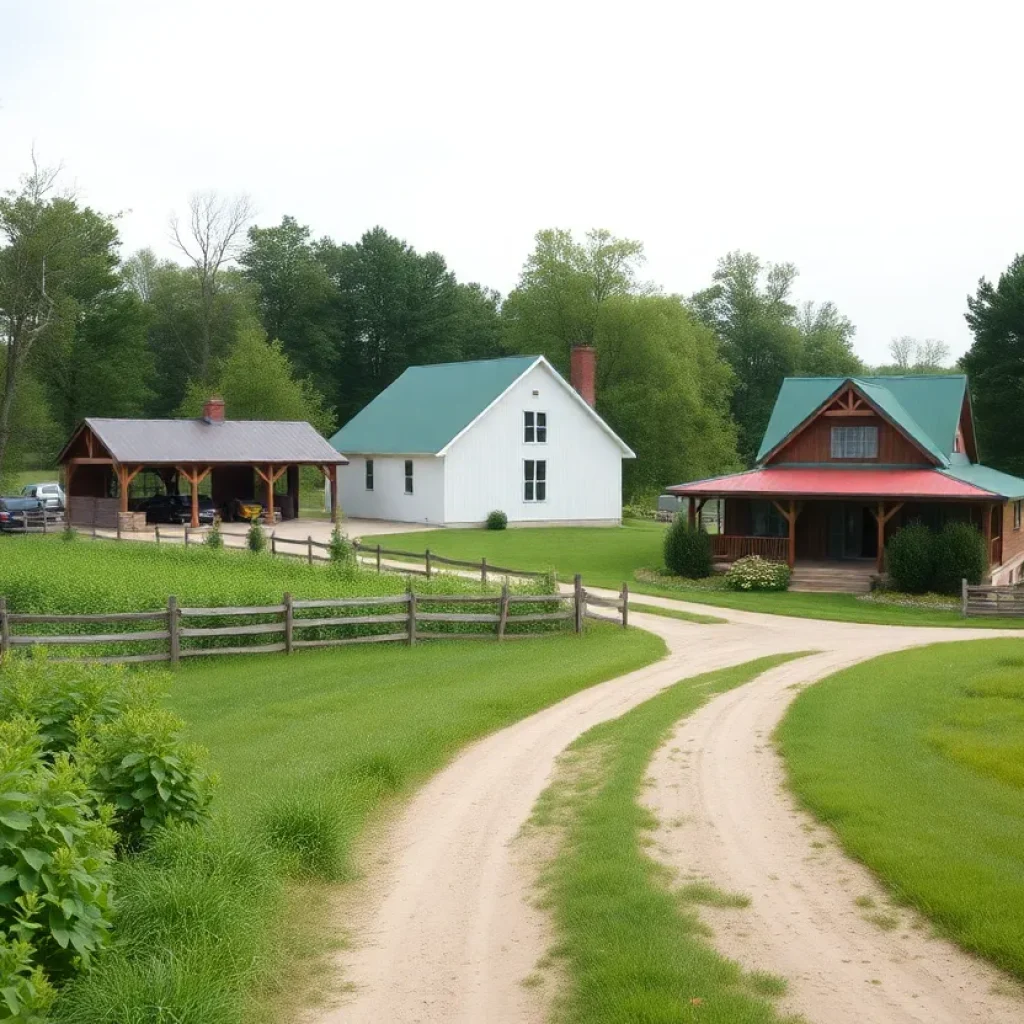 A peaceful and scenic farm landscape in southwestern Wisconsin