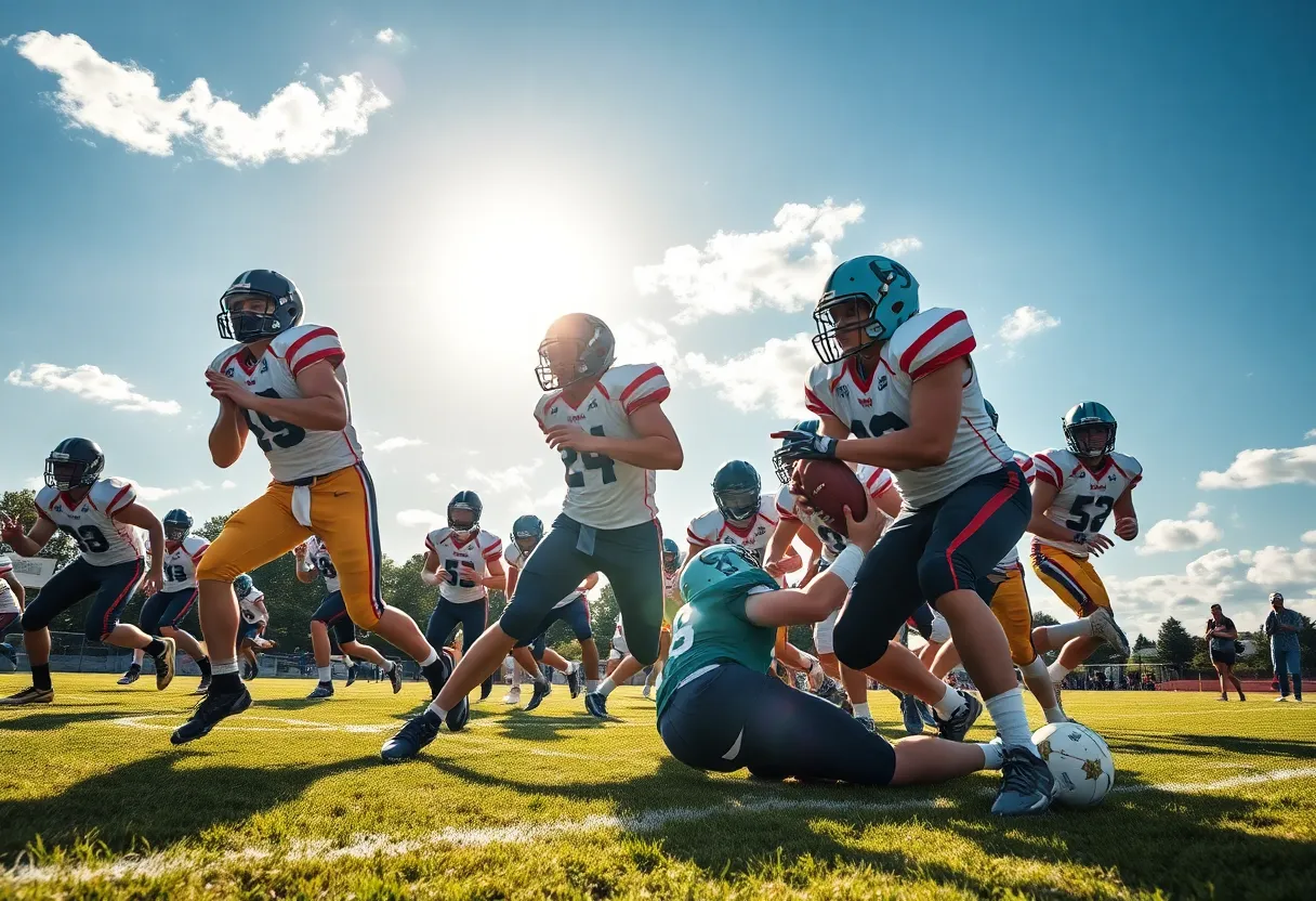 High school football teams compete in summer tournaments in San Diego