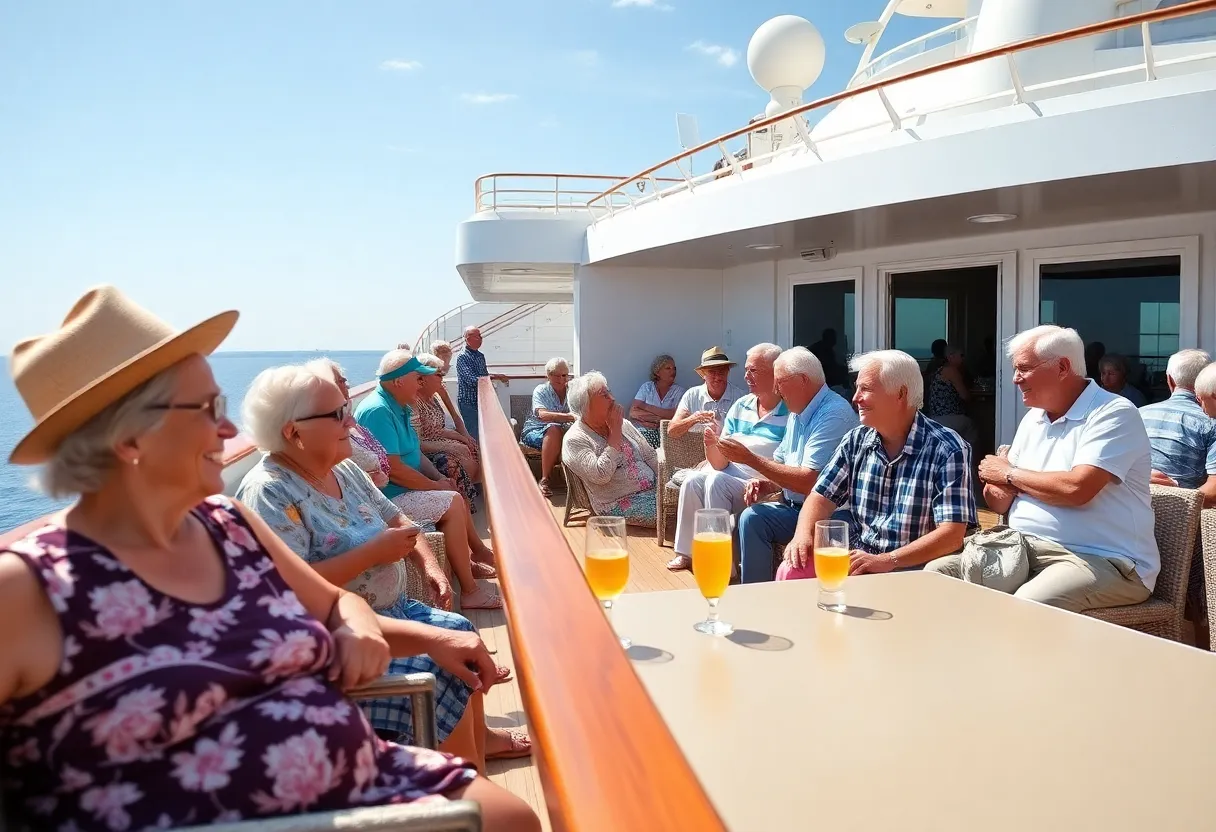 Cruise ship providing retirement living for seniors