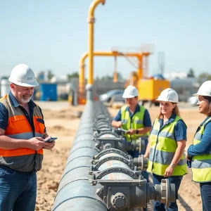 Team working together to enhance water utility services in Southern California.