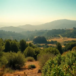 A beautiful California landscape representing corporate climate action and sustainability.