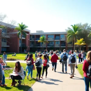 Students at California community college engaging in educational activities
