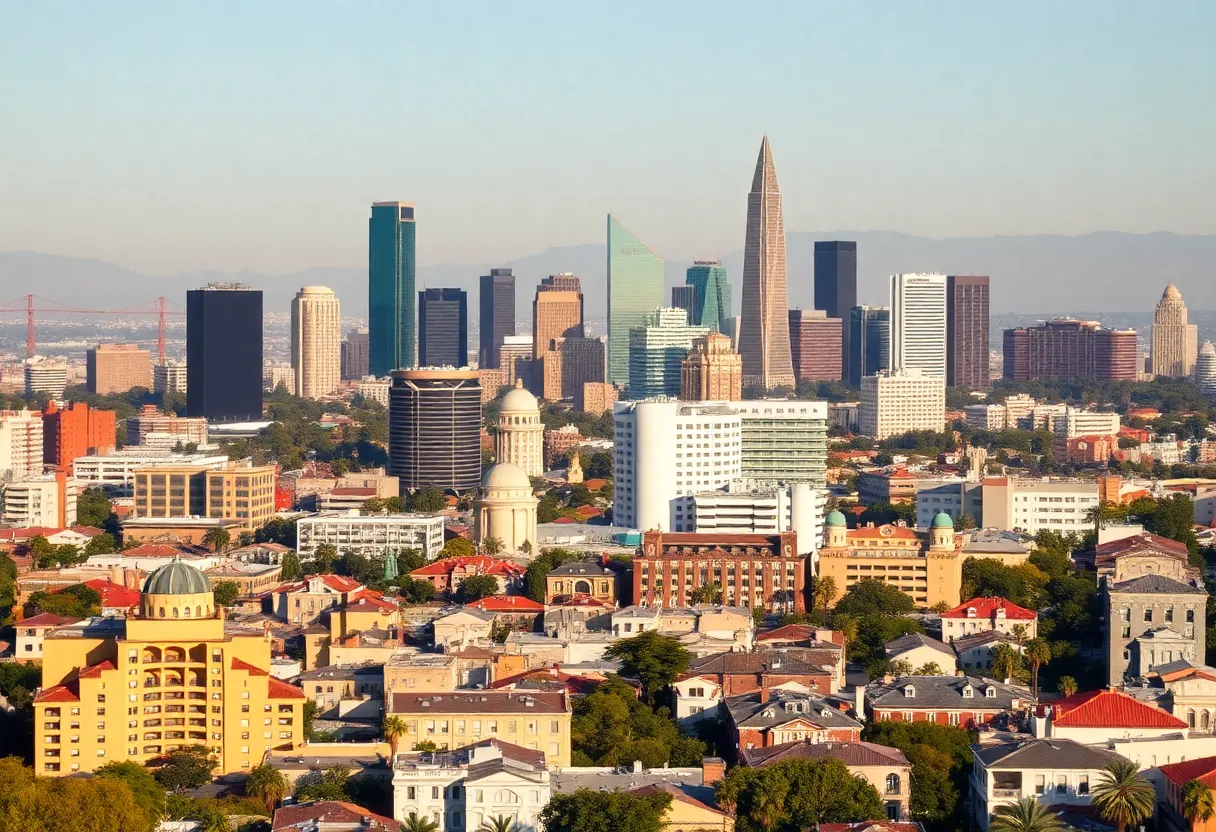 Los Angeles skyline representing The California Post launch.