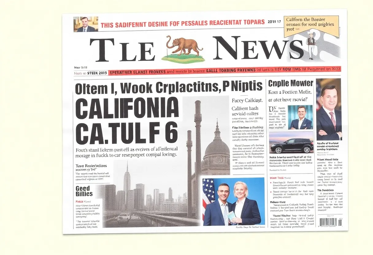 Cover of California Post newspaper highlighting local journalism