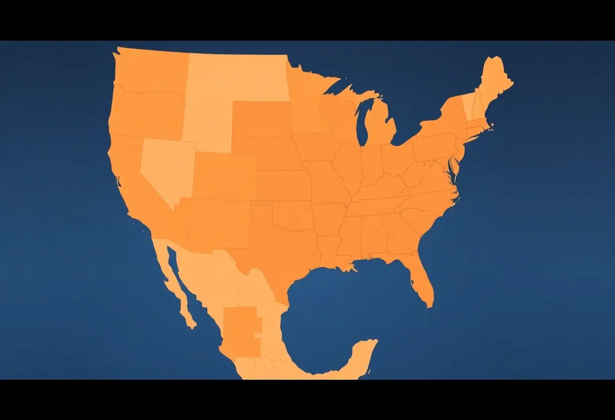 Illustration of California's congressional redistricting plan