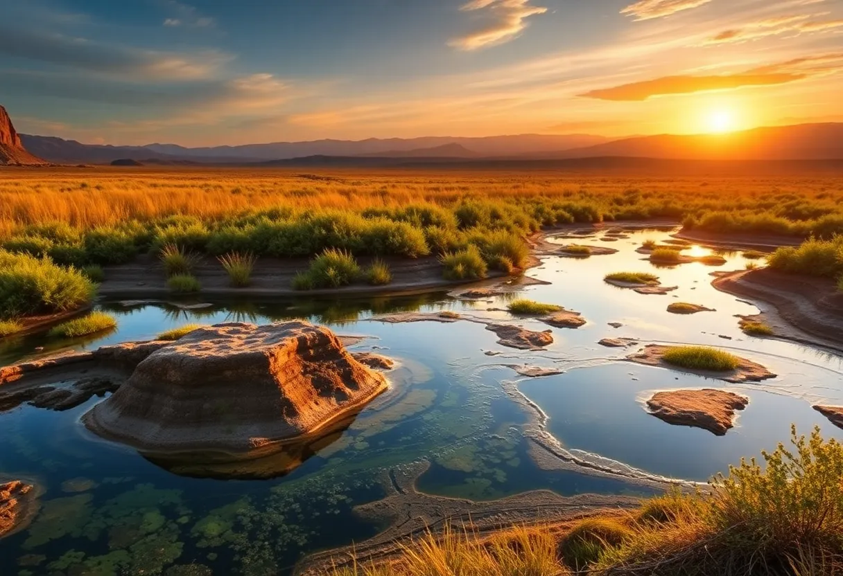 California landscape highlighting water management practices