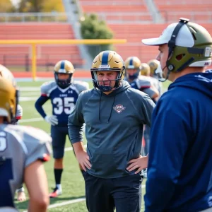 Carson Palmer coaching Santa Margarita High School football team