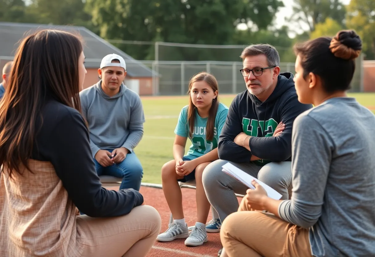 Community meeting about safety in sports for young athletes