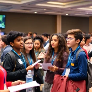 Students participating in business competitions at the National Leadership Conference