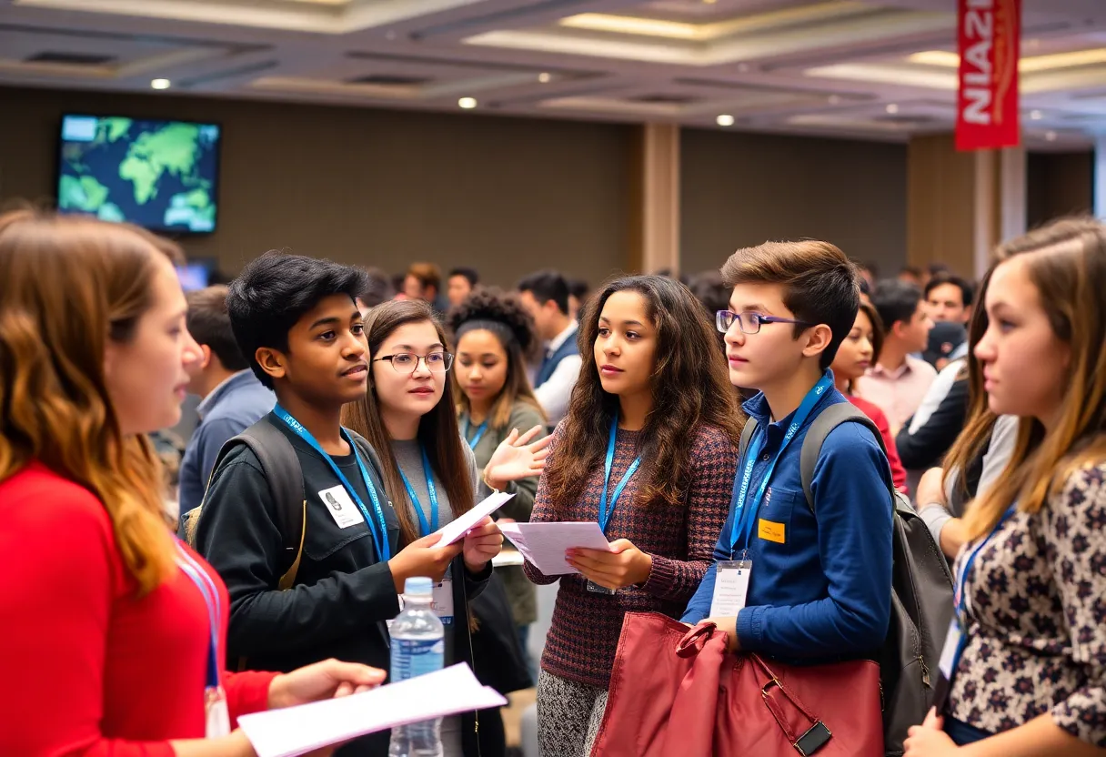 Students participating in business competitions at the National Leadership Conference