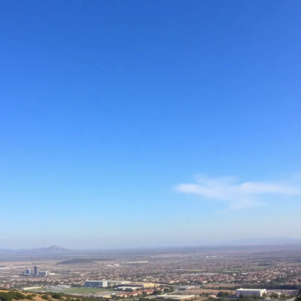 Orange County landscape during excessive heat