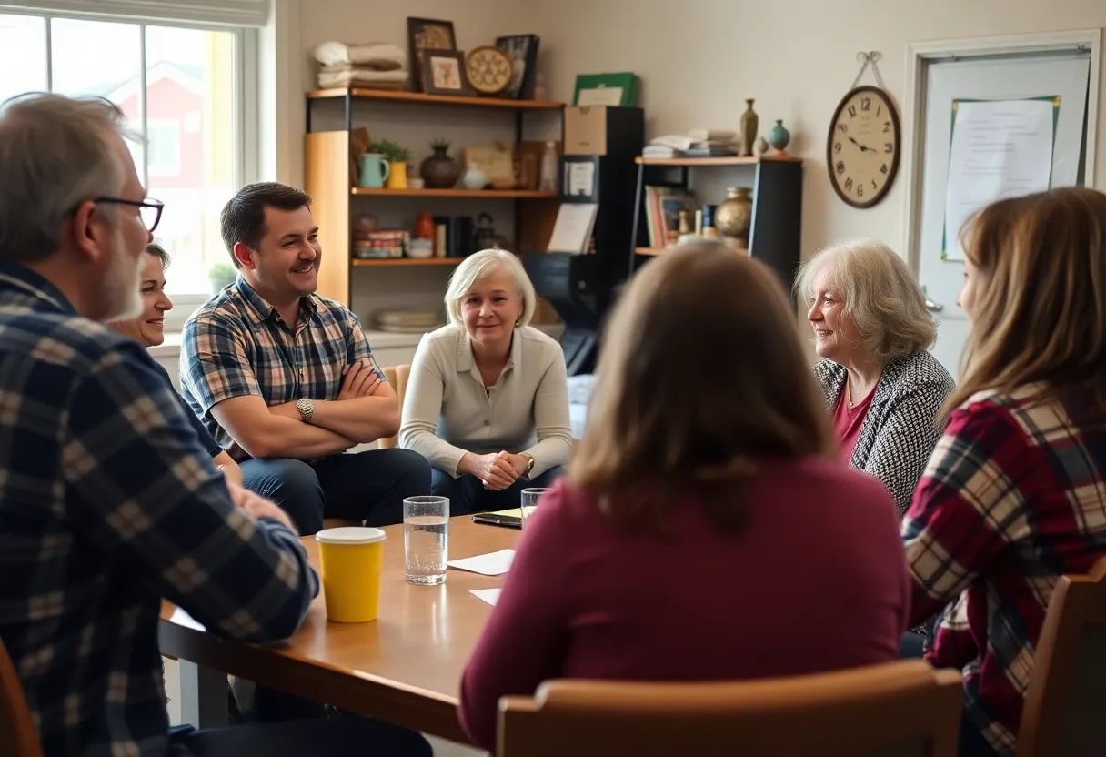 Community meeting for small business recovery in California