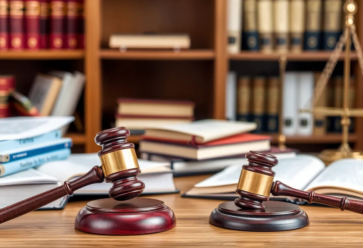 An office setting representing legal leadership and professionalism