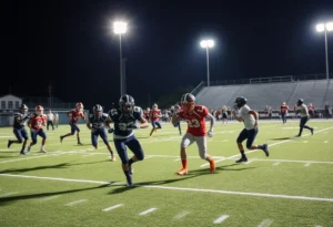 McCallie High School football team playing in a thrilling match against Mission Viejo.