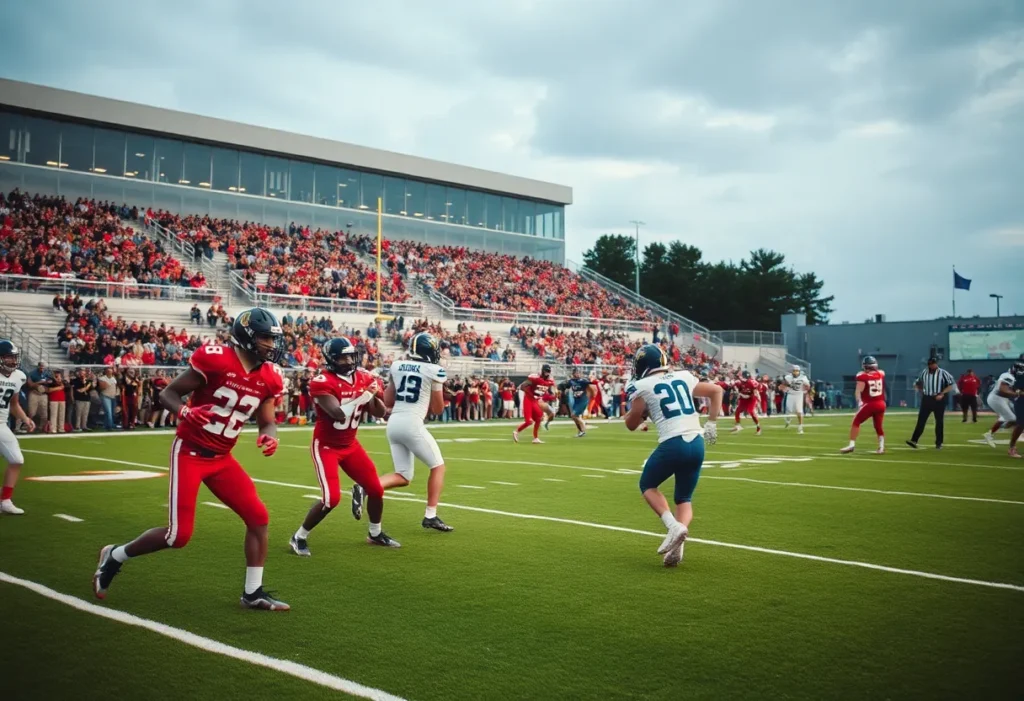 McCallie School football team during the match against Mission Viejo