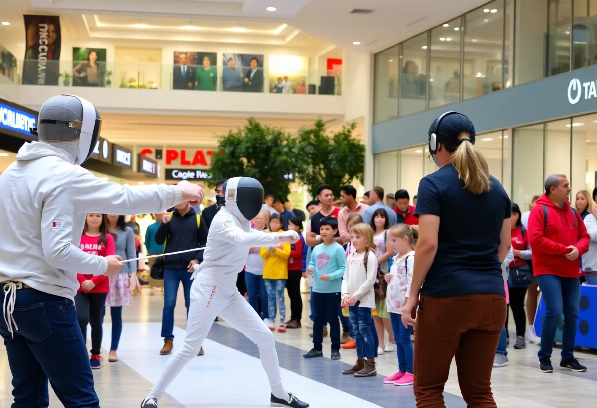 Community fencing event at The Shops at Mission Viejo
