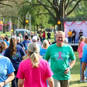 Participants at the Relay For Life event celebrating cancer survivors in Mission Viejo.