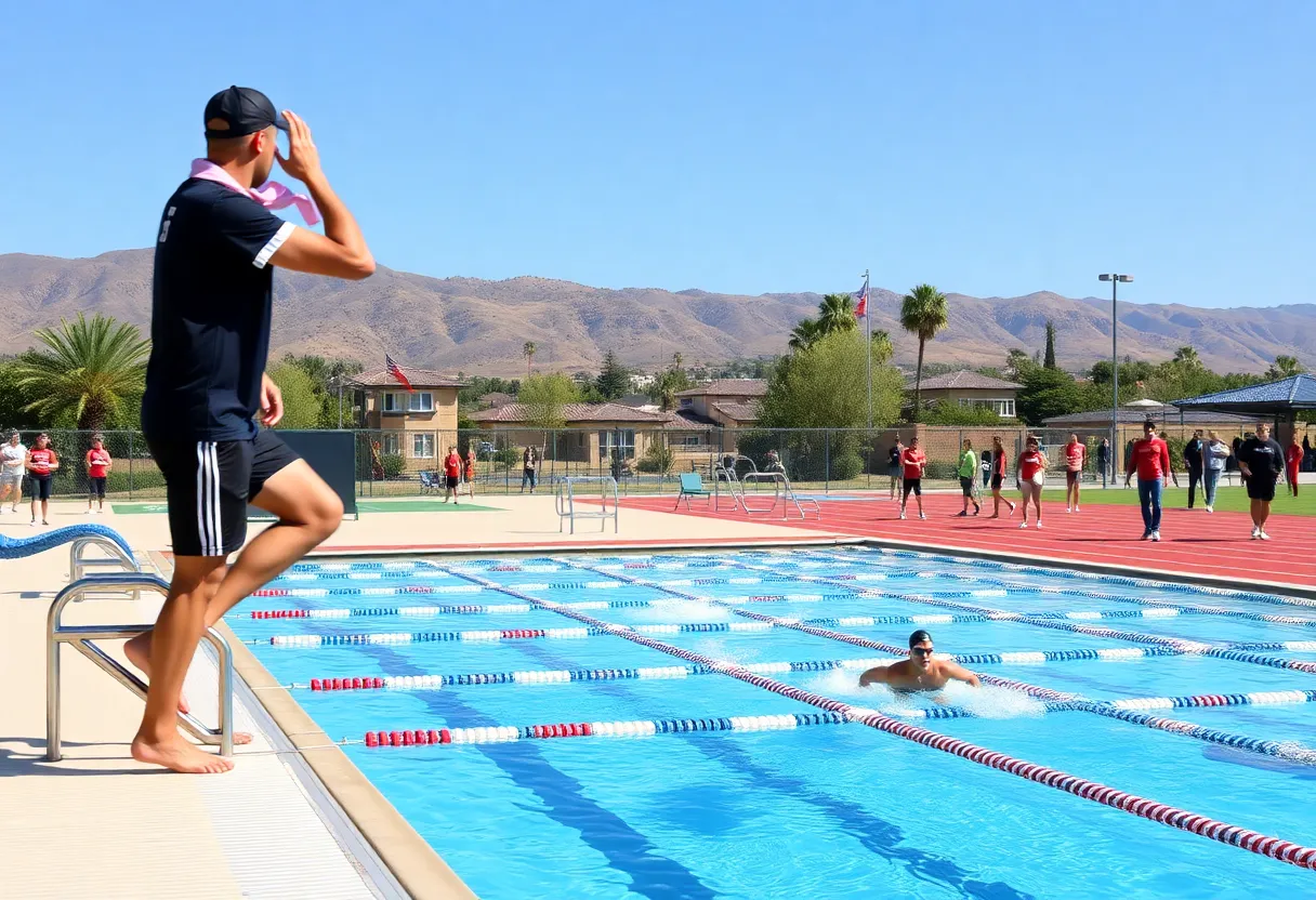 Athletes training at Mission Viejo facilities