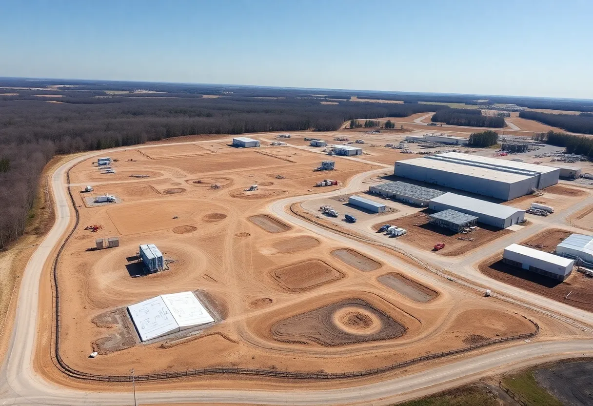 Proposed site for Natron Energy's battery manufacturing facility in North Carolina.