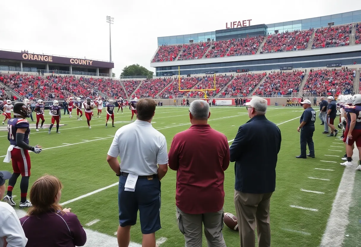 Football teams playing in the Orange County Football Conference