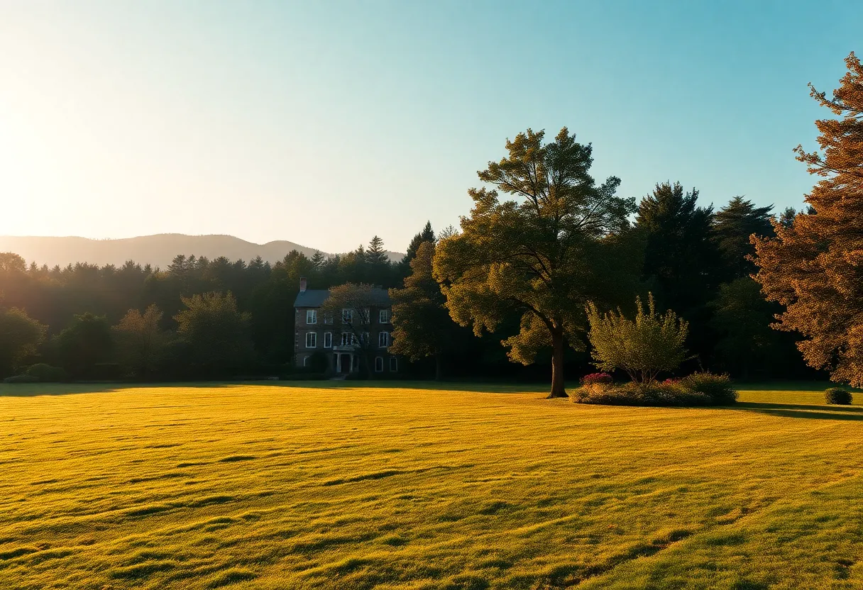 A serene landscape for remembrance.