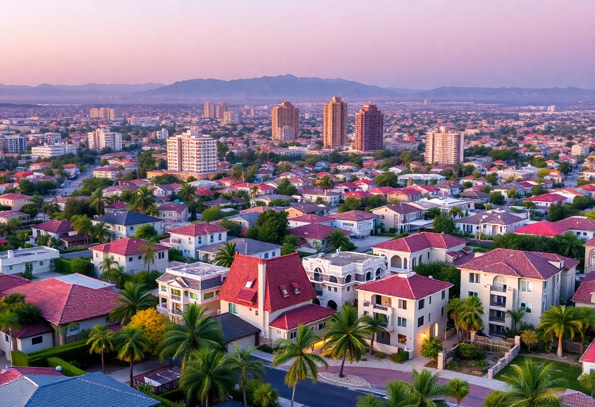Real estate landscape in Southern California representing housing investments.