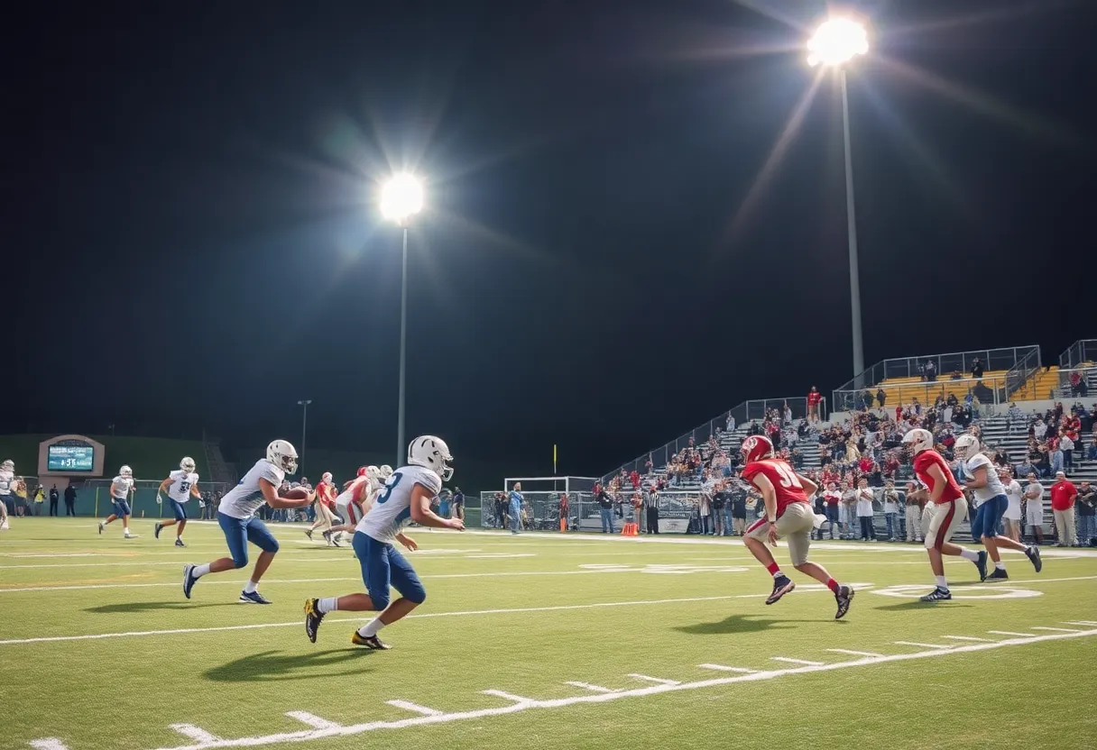 Players celebrating a football victory