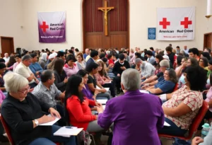 Community members donating blood at Aliso Viejo Blood Drive