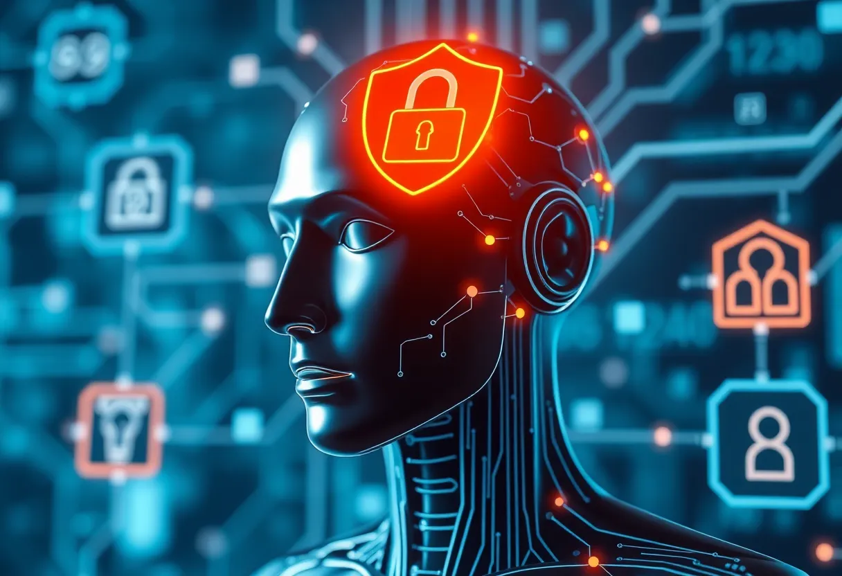 Illustration representing California's AI regulation and safety measures