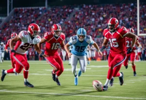 Football game between Laguna Beach and Dana Hills