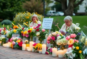 Community members gather to honor two beloved residents.