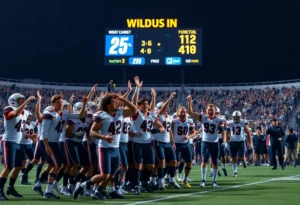 Mission Viejo football team celebrating victory
